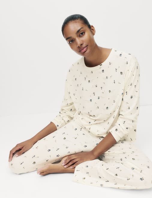 Pure Cotton Printed Pyjama Set