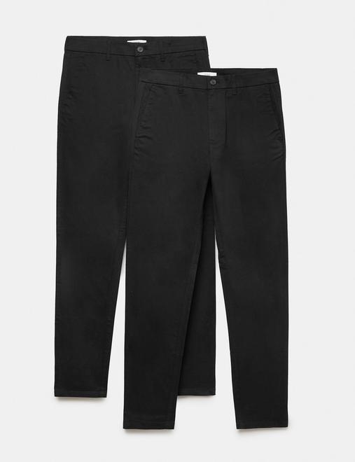 2 Pack Slim Fit Stretch Chinos
