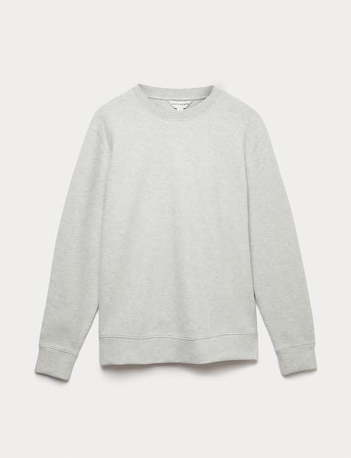 Cotton Rich Crew Neck Sweatshirt