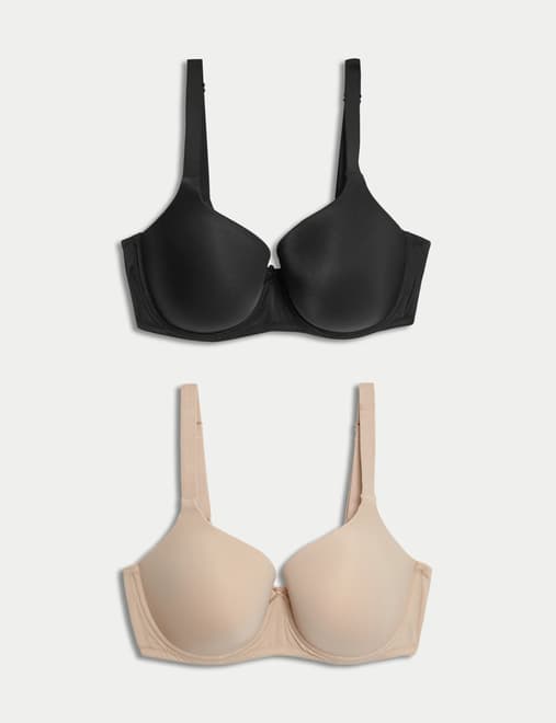 Next Simply Bras Black Underwire Cotton-Rich Padded Strapless Bra