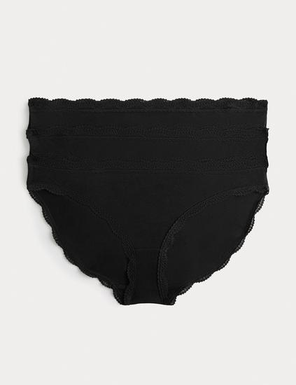 3pk Cotton Rich Bikini Knickers