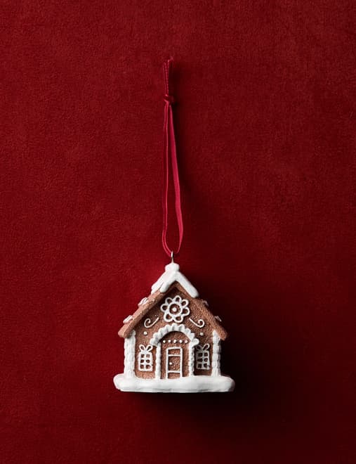 Hanging Gingerbread House Decoration