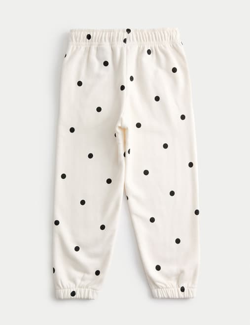Cotton Rich Polka Dot Joggers (2-8 Yrs)