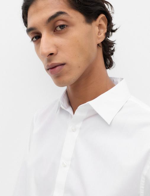 Slim Fit Easy Iron Cotton Blend Shirt