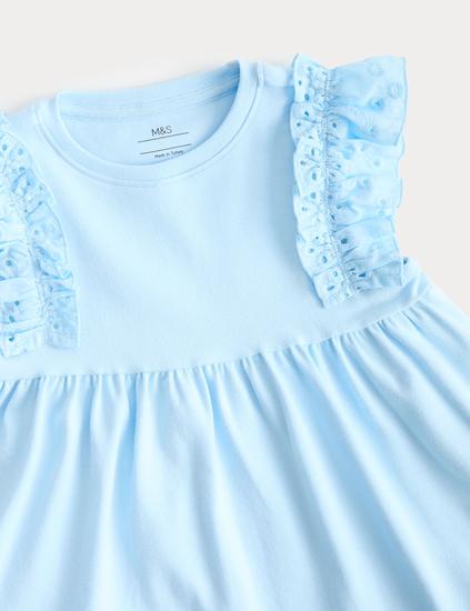 Cotton Rich Broderie Dress (2-8 Yrs)