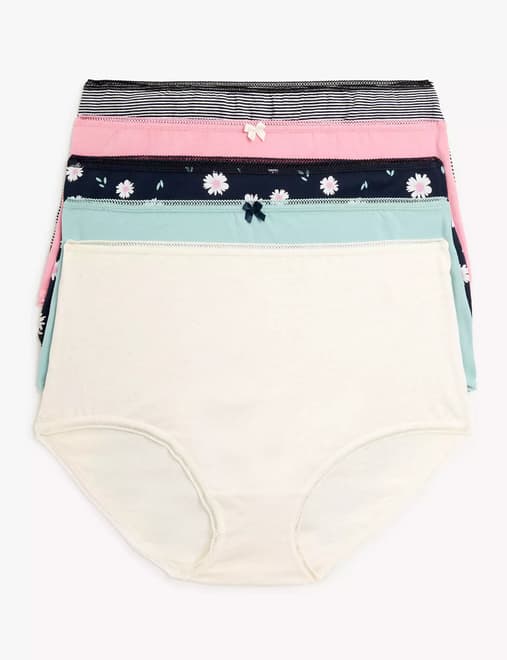 4pk Cotton with Cool Comfort™ Knickers, Body by M&S