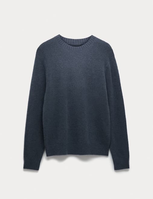 Merino Mohair Blend Relaxed Crew Jumper