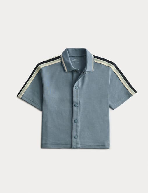 Pure Cotton Taped Shirt (2-8 Yrs)