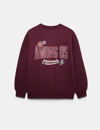 تيشيرت برسمة Among Us™ غني بالقطن (من 6 إلى 16 سنة)