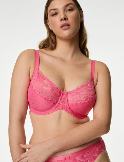 Jacquelina Lace Wired Minimiser Bra (C-G)