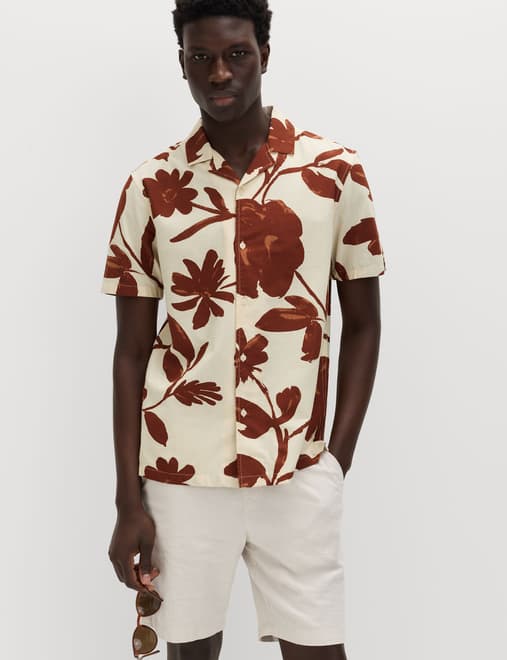 Regular Fit Pure Cotton Short Sleeve Shirt