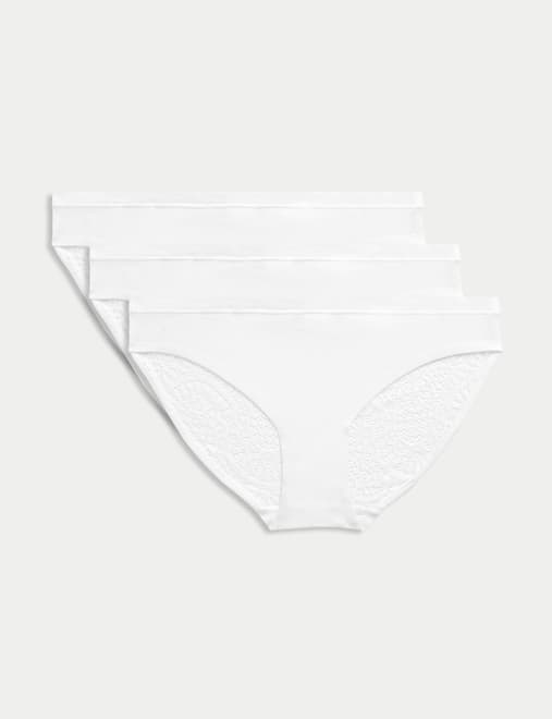 3pk Body Soft™ Lace Bikini Knickers
