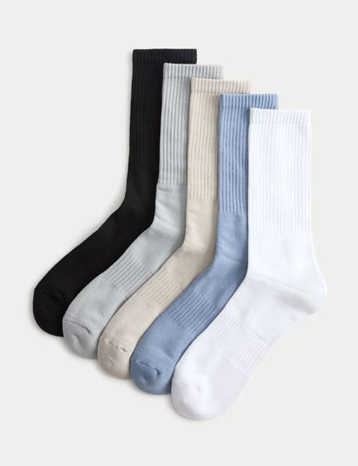 5 Pack Cool & Fresh™ Cotton Rich Sports Socks