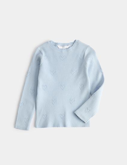 Heart Textured Knitted Top (2-10 Years)