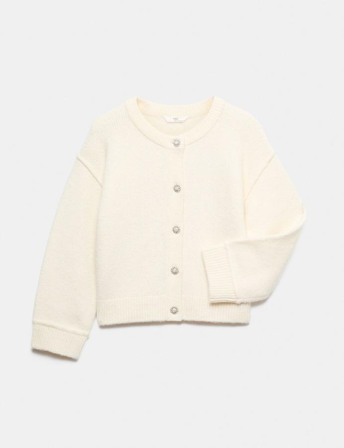 Gem Button Cardigan (6-16 Yrs)