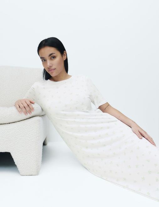 Cotton Modal Printed Nightdress