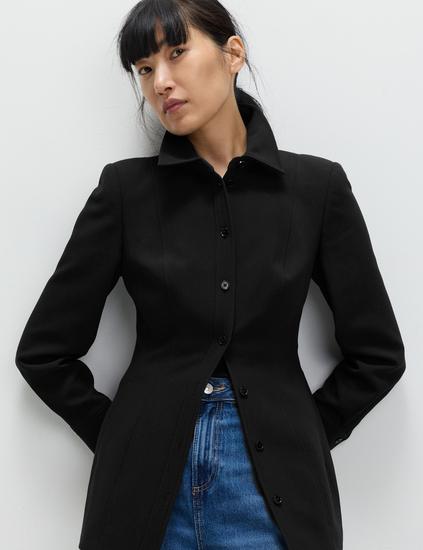 Tailored Cinched Waist Jacket