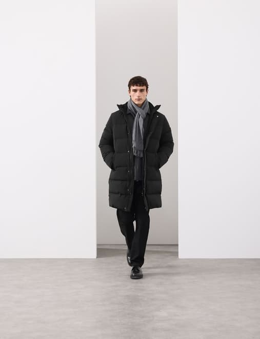 Feather and Down Puffer Jacket with Stormwear™