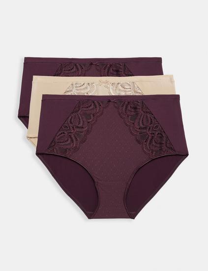3pk Amelia Lace Full Brief
