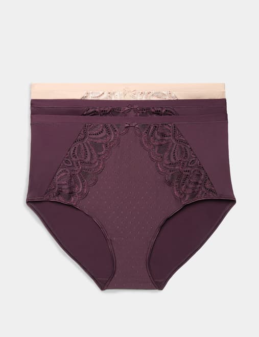 3pk Amelia Lace Full Briefs