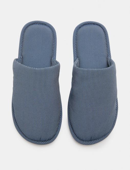 Striped Mule Slippers
