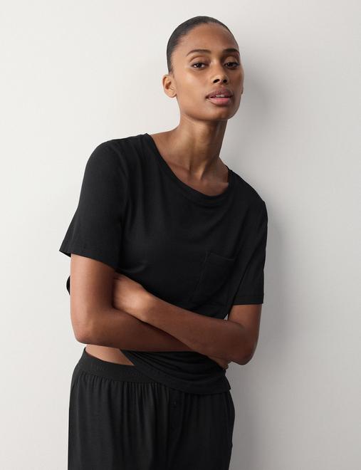 Modal Rich Short Sleeve Pyjama Top