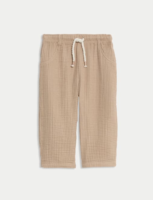 Pure Cotton Paperbag Trousers (0-3 Yrs)