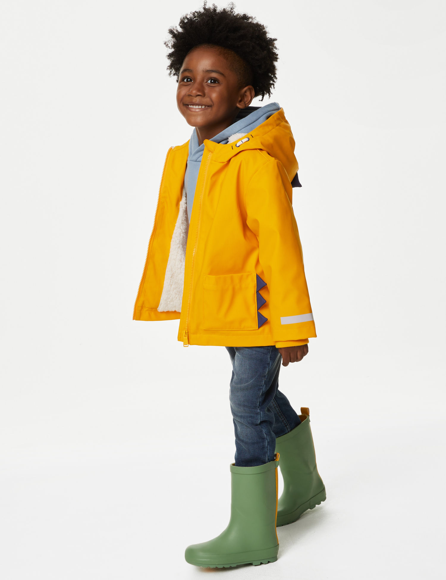 Fisherman Coat Marks And Spencer Yellow Raincoat Fisherman Coat - Main Image
