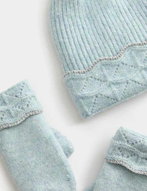 Kids' Scallop Hat, Scarf and Mitten Set (3-13 Yrs)