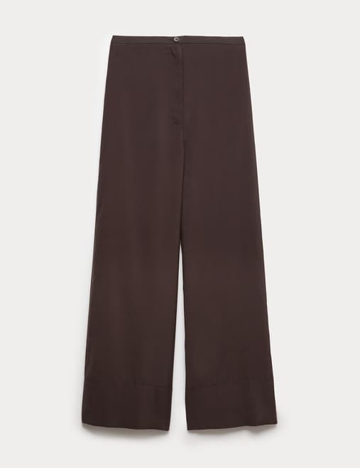 Modal Rich Wide Leg Trousers