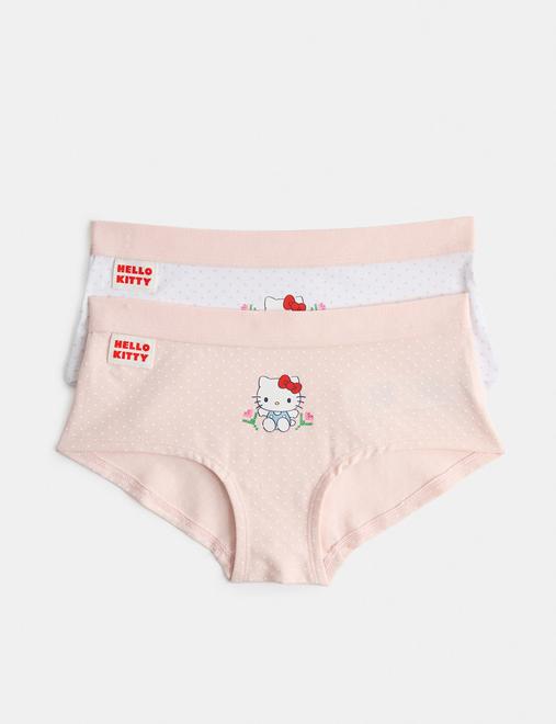 2 Pack Cotton Rich Hello Kitty™ Shorts (5-16 Yrs)