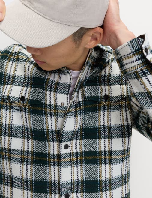 Regular Fit Checked Overshirt