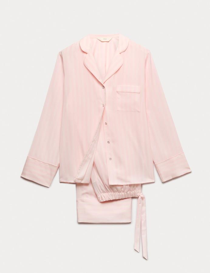 Dream Satin™ Striped Revere Pyjama Set