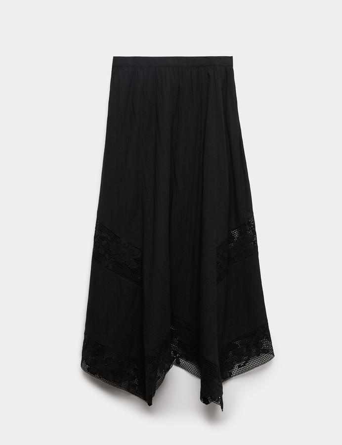 Pure Cotton Lace Maxi Circle Skirt