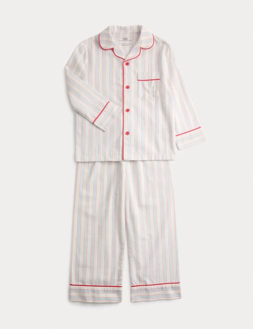 Pure Cotton Striped Pyjamas (9 Mths-8 Yrs)