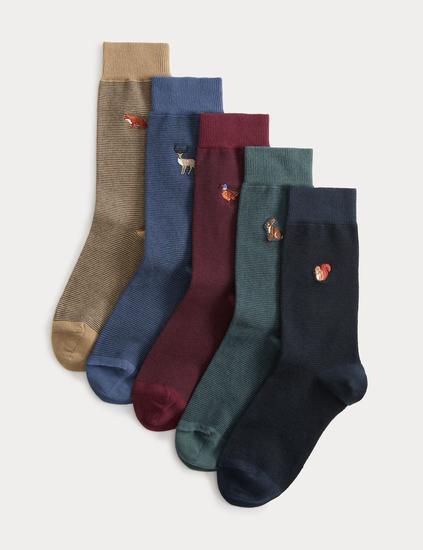 5 أزواج من جوارب Woodland™ بميزة البرودة والانتعاش