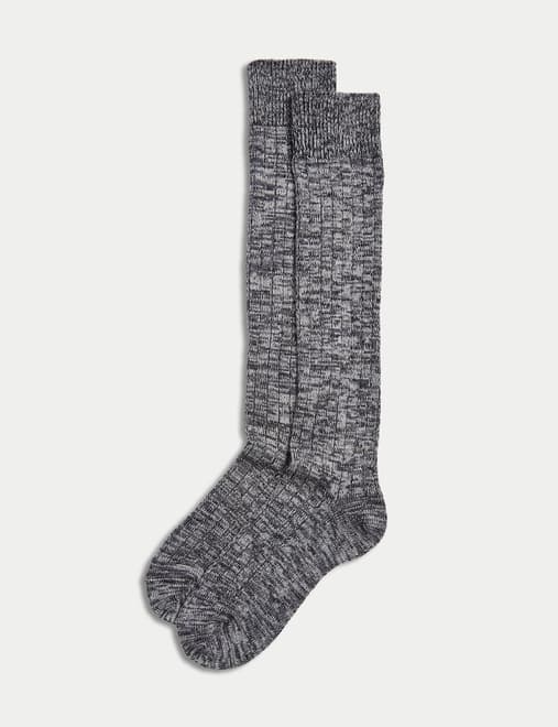 M&S Womens 5pk Sumptuously Soft™ Ankle Socks - 3-5 - Black Mix, Black Mix, £10.00