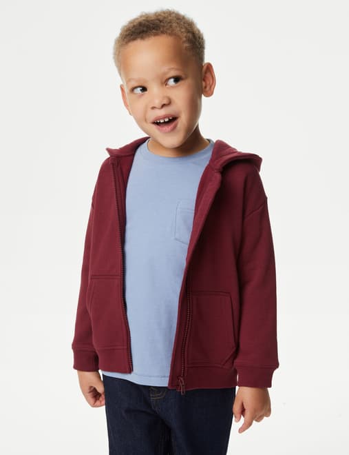 Cotton Rich Zip Hoodie (2-8 Yrs)