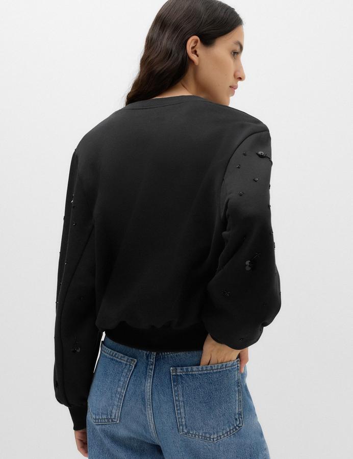 Cotton Rich Embellished Sweatshirt