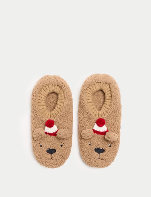 1pk Spencer Bear™ Slipper Socks