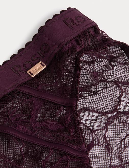 LaceWear High Waisted High Leg Knickers