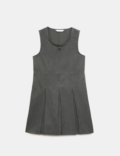 Girls' Pleated School Pinafore  (2-12 Yrs)