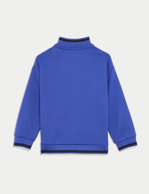 Sporty Slogan Zip Sweatshirt (2-8 Yrs)