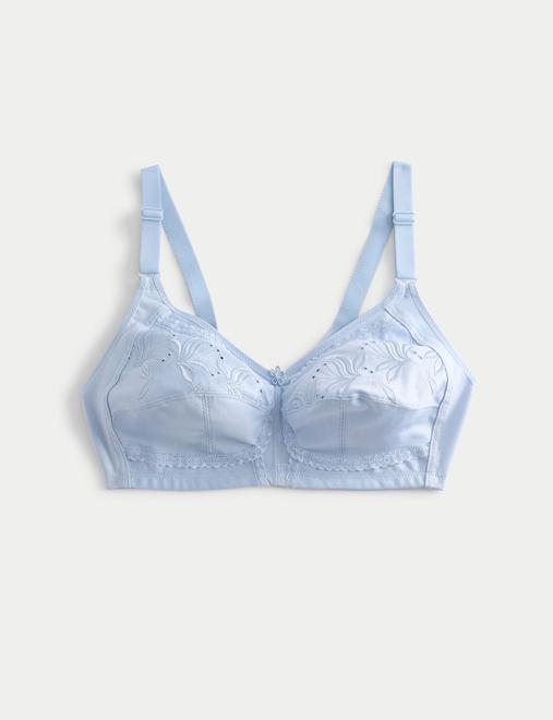 Embroidered Total Support Full Cup Bra A-K