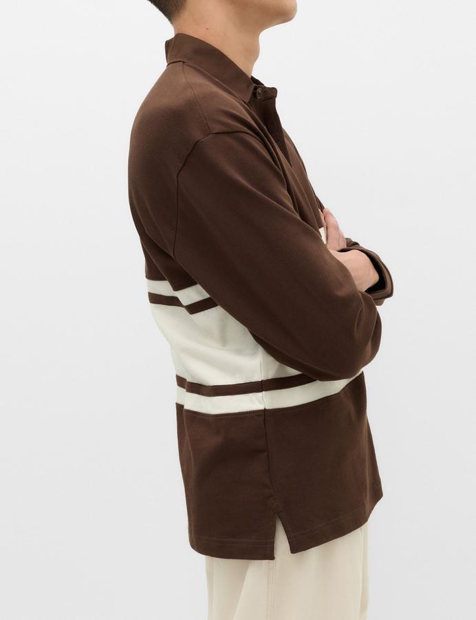 Pure Cotton Chest Stripe Rugby