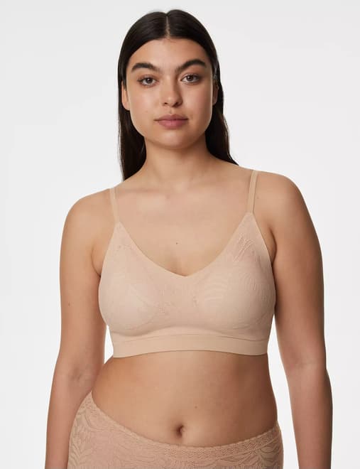 Buy Marks & Spencer Flexifit Invisible Wired Full Cup Bra In Beige