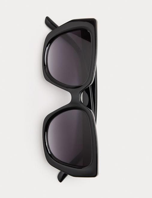 Square Buckle Aviator Sunglasses