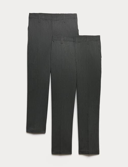 2pk Boys' Easy Dressing School Trousers (3-18 Yrs)