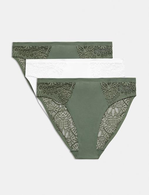 3pk Body Soft™ High Leg Knickers