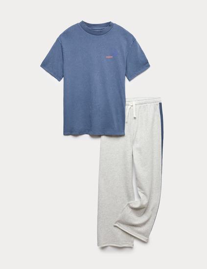 بيجاما بطبعة غنية بالقطن (من 6 إلى 16 سنة)